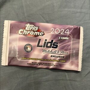 Topps Chrome Cards 3pc Unopened 2024